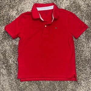 Tommy Hilfiger Red Polo Shirt Classic Design